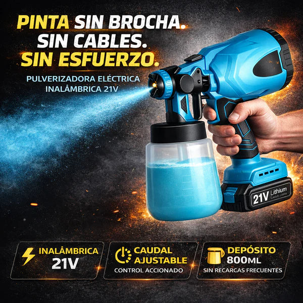 MasterSpray- Pistola Pulverizadora Inalambrica | Pinta cualquier superficie fácil y rápido