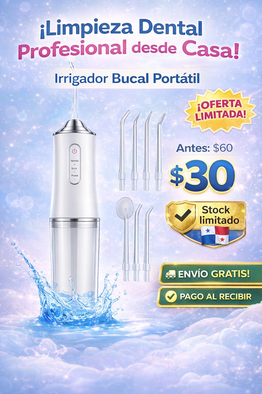 Irrigador de Limpieza Dental Portátil