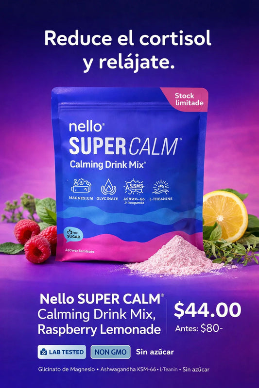 Super Calm Mix Relajante con Magnesio – Bebida Antiestrés en Sobres