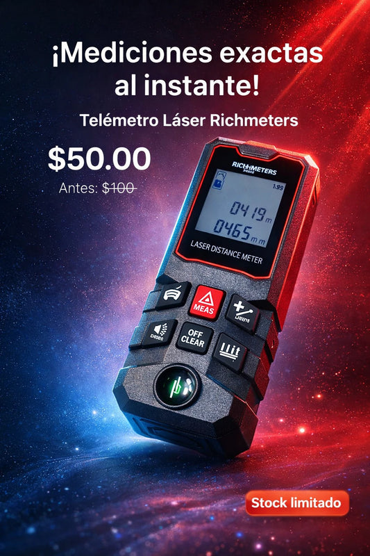 TELEMETRO LÁSER DE ALTA PRECISIÓN DE 100