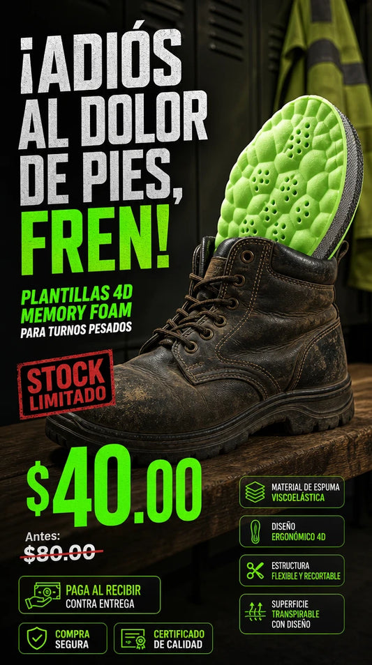 Plantillas Cómodas Memory Foam para Máximo Confort