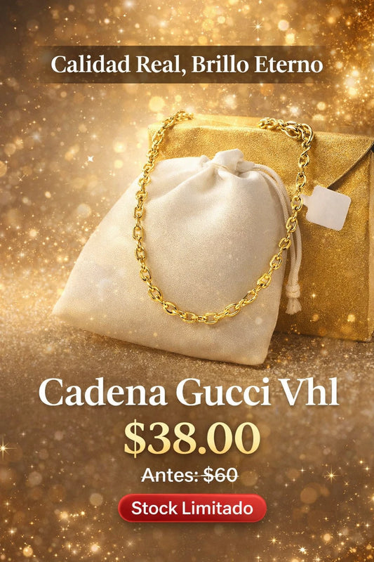 Cadena Gucci Dorada Oro Laminado 18K