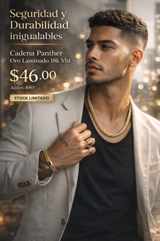 Cadena Panther Premium 18K