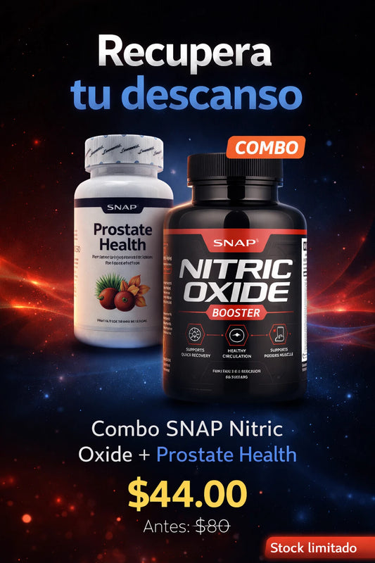 Combo Masculino SNAP || Prostate Health + Nitric Oxide Booster