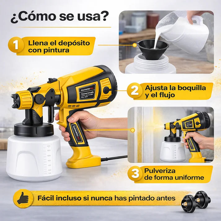 PaintMax™ Pistola Pulverizadora de Pintura de alta presión