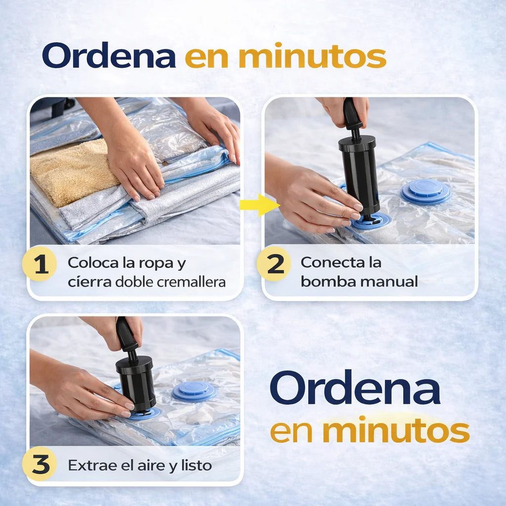 Organizador al Vacío Travel™ – Empaca Más Sin Cambiar de Maleta