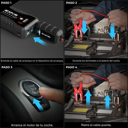 EnergyMax™PRO || Arrancador de Batería Con 11.000 mAh.