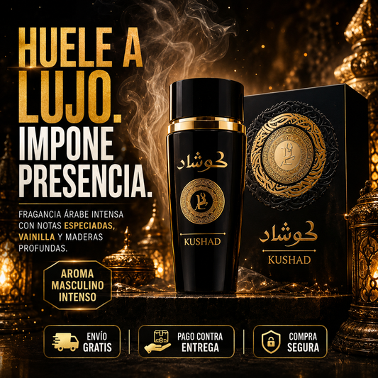 AL GAZAL Kushad™ — Fragancia Árabe Masculina Intensa y Elegante