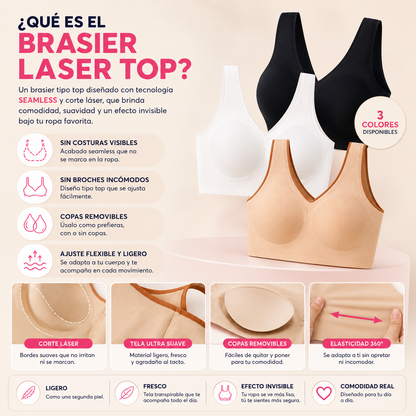BRASIER LASER TOP™ – Comodidad Invisible Todo El Día