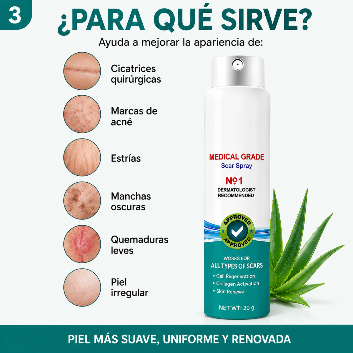SOUTH MOON® SPRAY REGENERADOR PARA CICATRICES