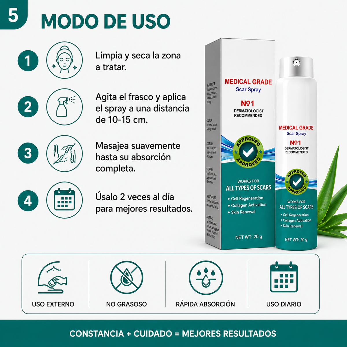 SOUTH MOON® SPRAY REGENERADOR PARA CICATRICES