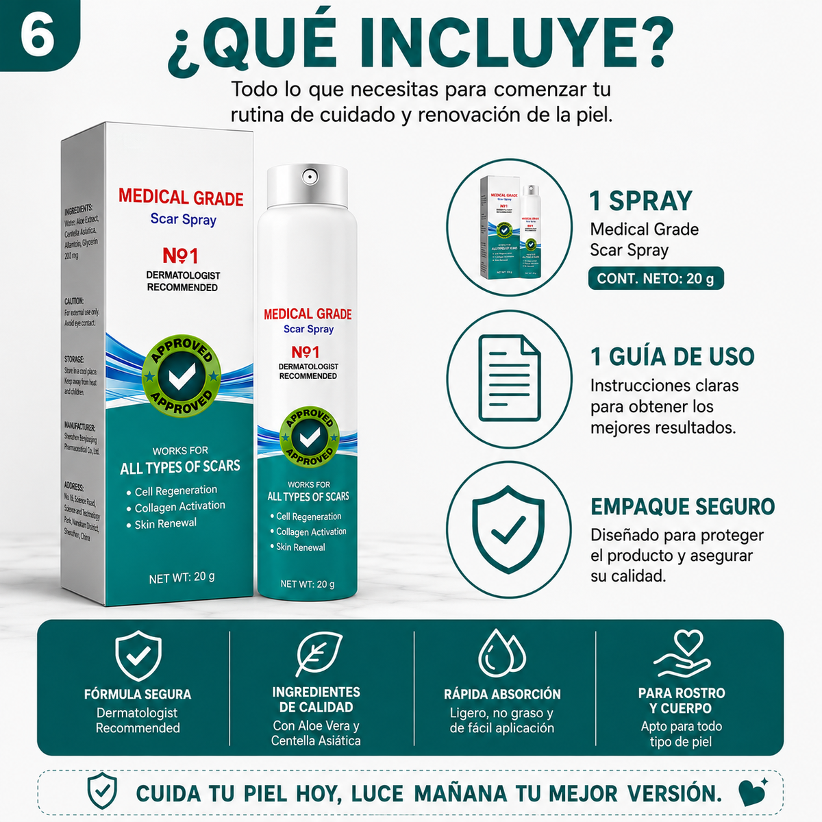 SOUTH MOON® SPRAY REGENERADOR PARA CICATRICES