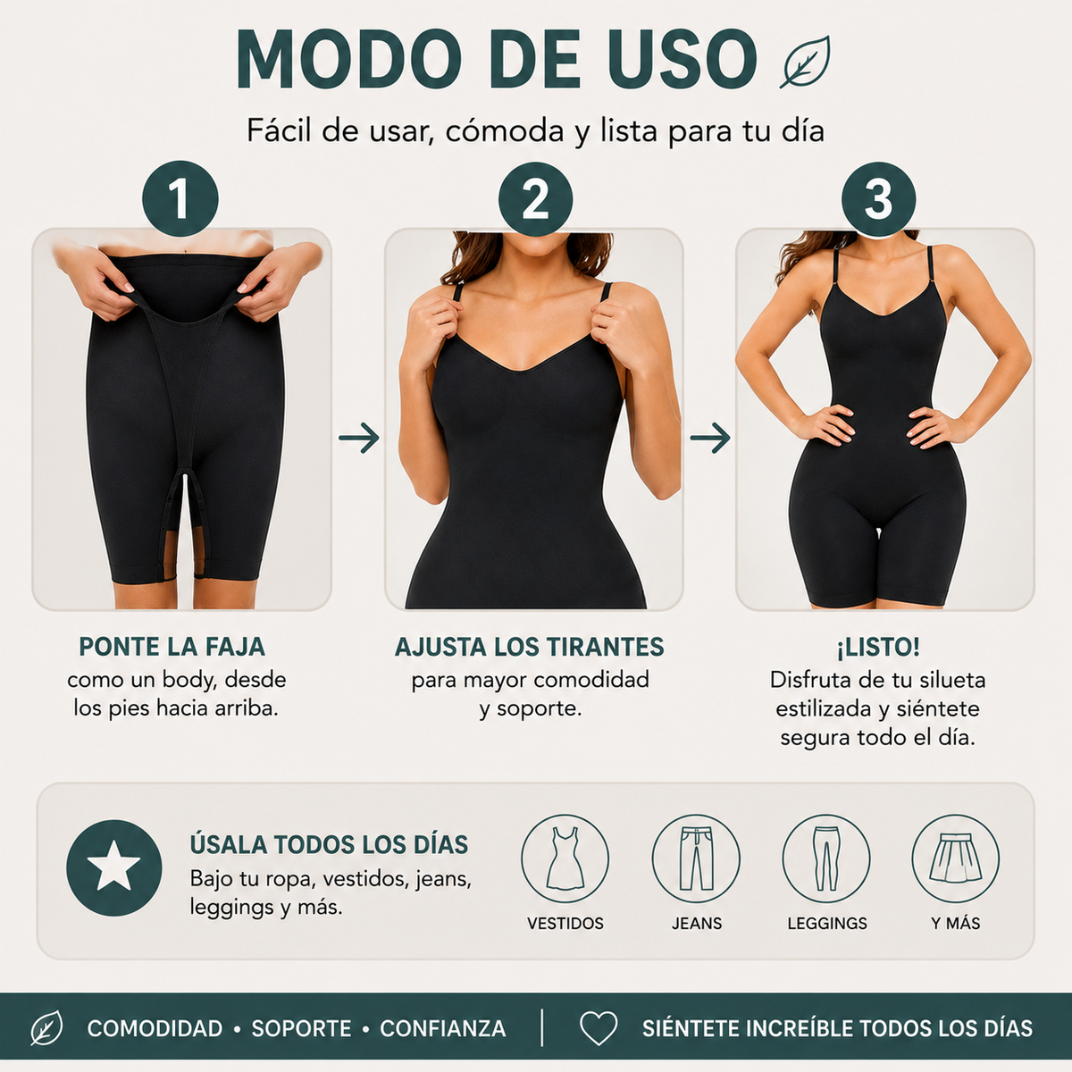 ShapeWear™ Moldea tu figura, estiliza tu cintura y siéntete increíble SIN incomodidad
