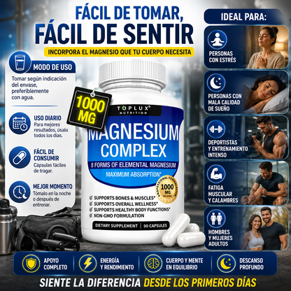 Magnesium Complex Multifuente – Apoyo diario para tu equilibrio y bienestar