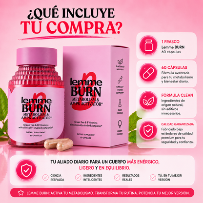 Lemme Burn™ – Activa Tu Metabolismo y Potencia Tu Energía Natural Todos los Días