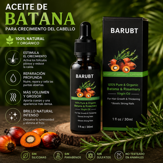 Batana's Oil™  Fortalece, Nutre y Transforma la Apariencia de Tu Cabello