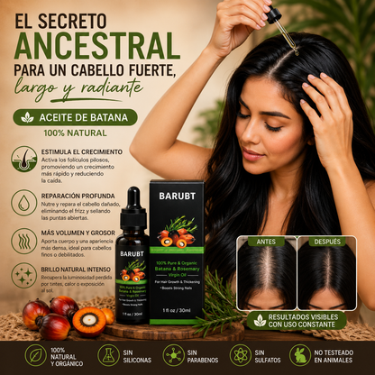 Batana's Oil™  Fortalece, Nutre y Transforma la Apariencia de Tu Cabello