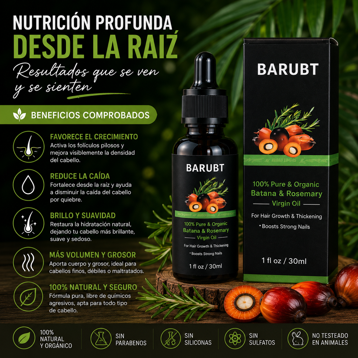 Batana's Oil™  Fortalece, Nutre y Transforma la Apariencia de Tu Cabello