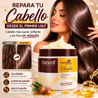 Karsell™ Repara el cabello seco, dañado y teñido desde el primer uso.