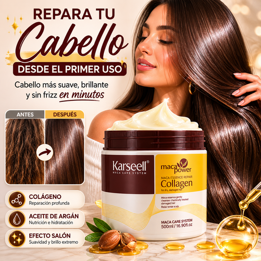 Karsell™ Repara el cabello seco, dañado y teñido desde el primer uso.