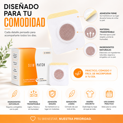 SLIM PATCH X30™ El parche wellness que complementa tu rutina diaria de forma práctica y cómoda