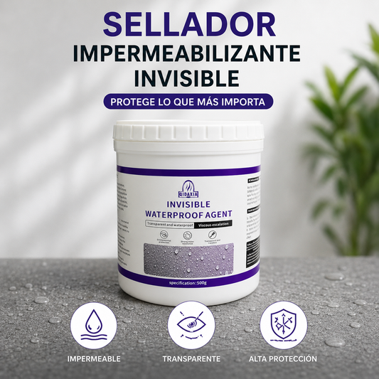 AGUACERO™️ Sellador impermeabilizante transparente Multisuperficies De Alta Duración.