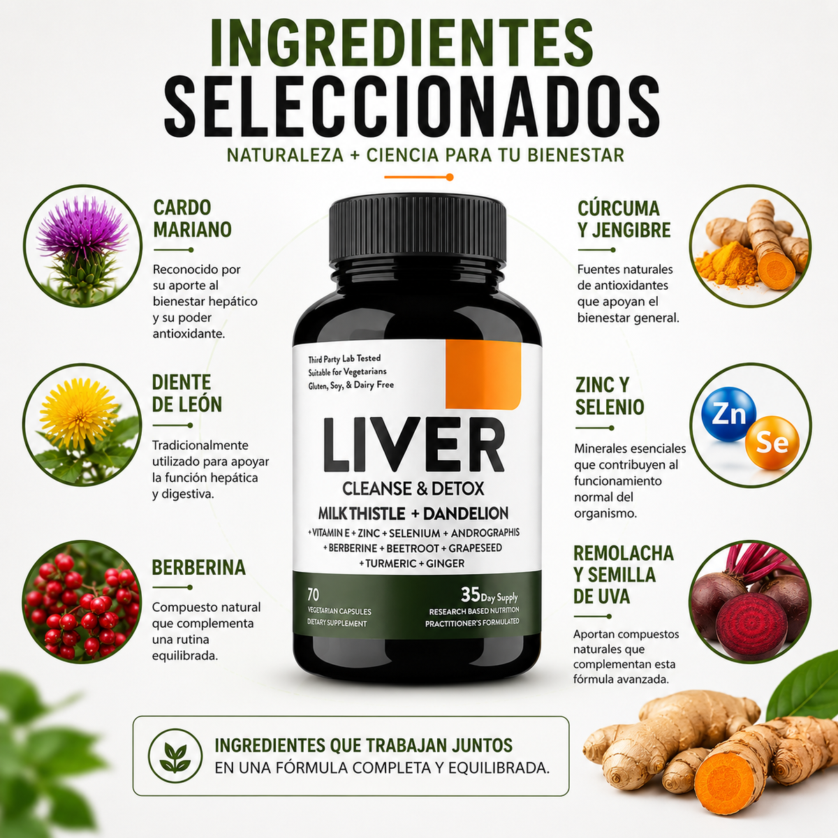 LIVER DETOX Fórmula Avanzada Para Complementar Tu Bienestar Diario