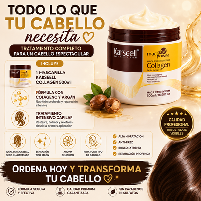Karsell™ Repara el cabello seco, dañado y teñido desde el primer uso.