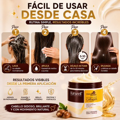 Karsell™ Repara el cabello seco, dañado y teñido desde el primer uso.