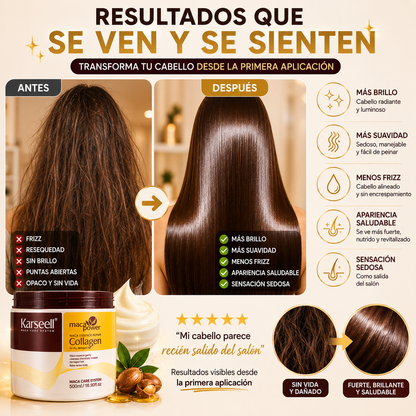 Karsell™ Repara el cabello seco, dañado y teñido desde el primer uso.