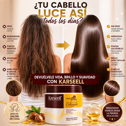 Karsell™ Repara el cabello seco, dañado y teñido desde el primer uso.