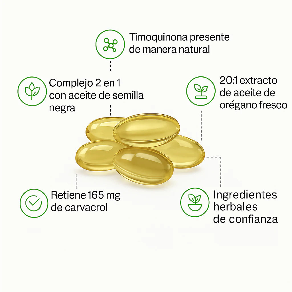 MicroIngredients - Cápsulas blandas de aceite de orégano Importadas (300 cápsulas)