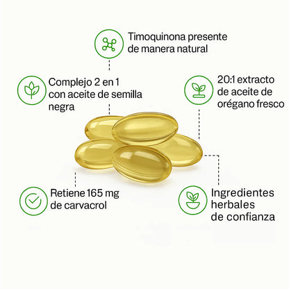 MicroIngredients - Cápsulas blandas de aceite de orégano Importadas (300 cápsulas)