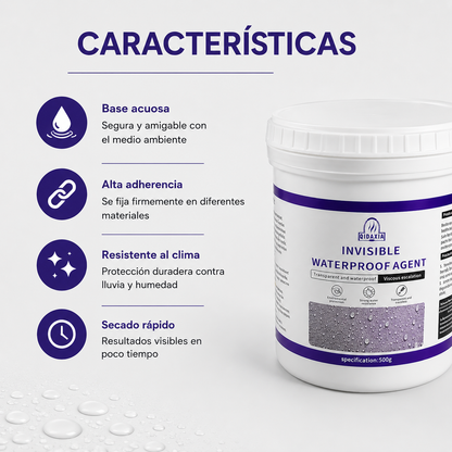 AGUACERO™️ Sellador impermeabilizante transparente Multisuperficies De Alta Duración.