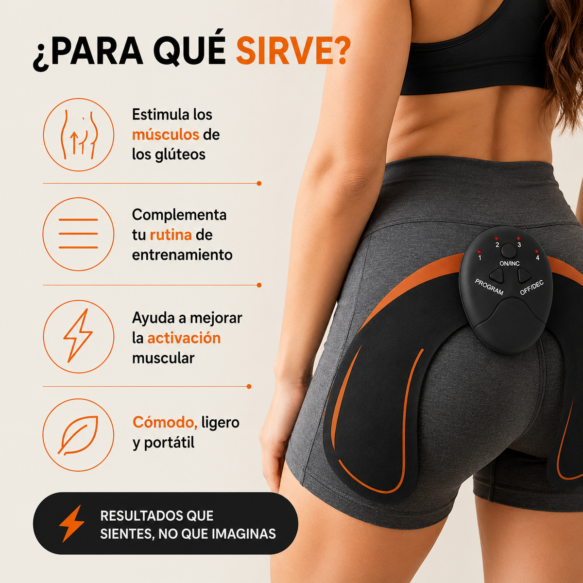 EMS Hips Trainer™ | Tecnología EMS para Activar y Tonificar tus Glúteos de Forma Práctica