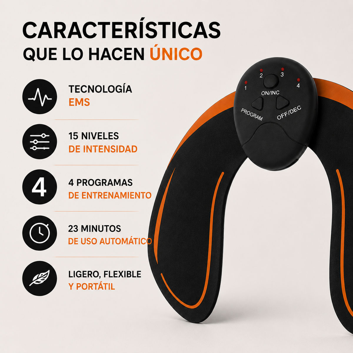 EMS Hips Trainer™ | Tecnología EMS para Activar y Tonificar tus Glúteos de Forma Práctica