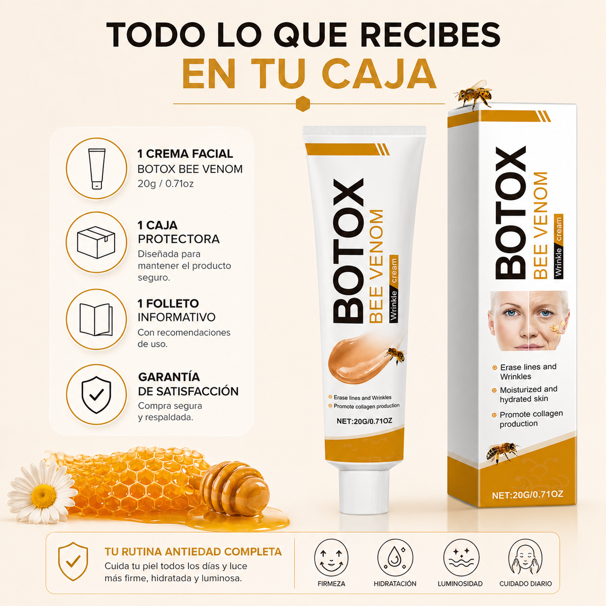 Botox Bee Venom™ | Mejora la Apariencia de Firmeza e Hidratación de tu Piel