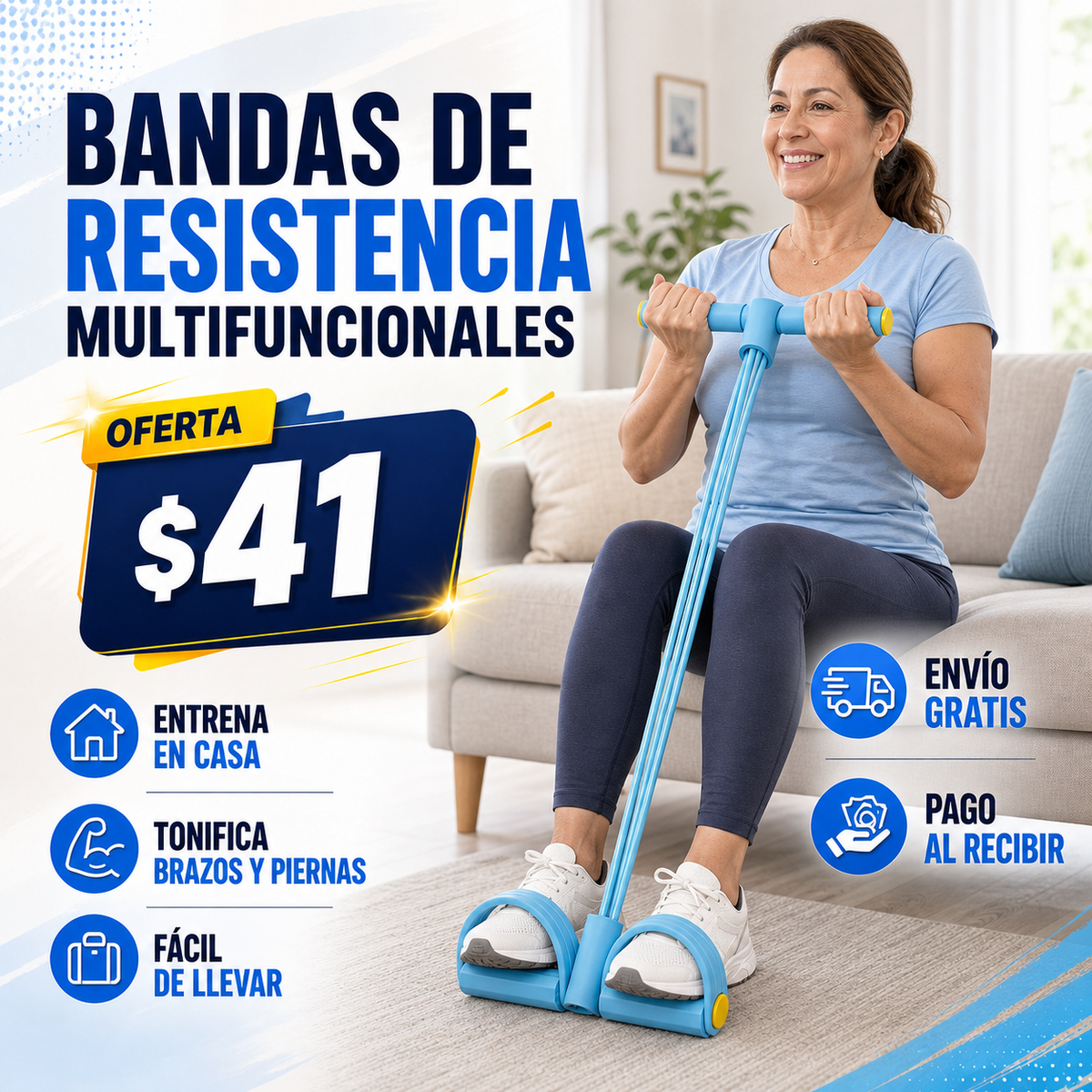 Bandas de Resistencia Multifuncionales para Entrenamiento en Casa